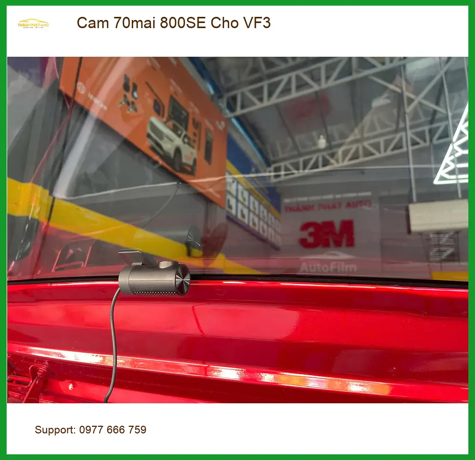 Anh Quang lắp Cam 70mai 800SE cho VF3 tại Hóc Môn để ghi lại hành trình ảnh thực tế 2