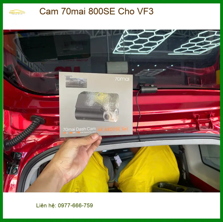 Anh Quang lắp Cam 70mai 800SE cho VF3 tại Hóc Môn để ghi lại hành trình ảnh thực tế 3