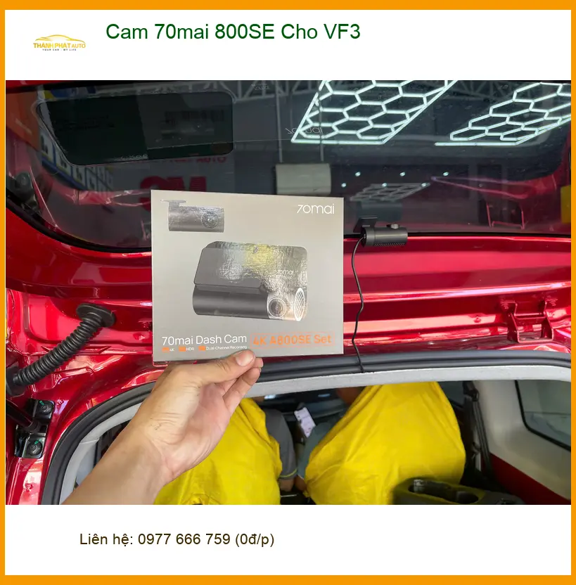 Anh Khải lắp Camera 70mai 800SE cho VinFast VF3 tại Quận 6