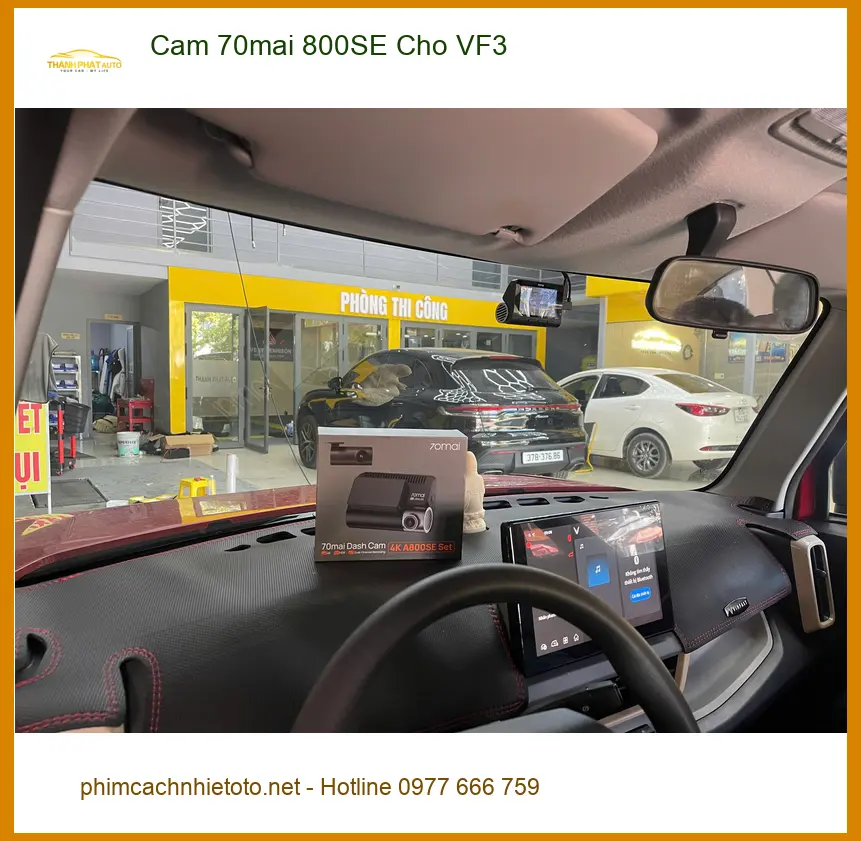 Anh Khải lắp Camera 70mai 800SE cho VinFast VF3 tại Quận 6 ảnh thực tế 2