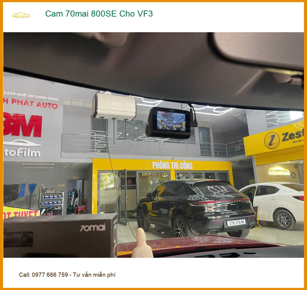 Anh Hùng Cường lắp Camera 70mai 800SE cho VinFast VF3 Quận 5 ảnh thực tế 2