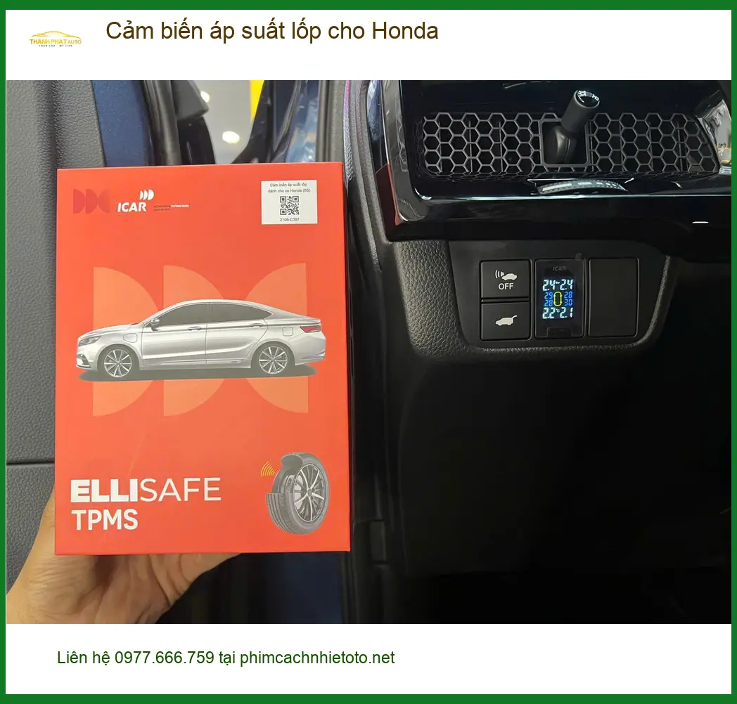 Anh Hoàng Minh lắp cảm biến áp suất lốp Honda CR-V Quận 1 an toàn ảnh thực tế 3