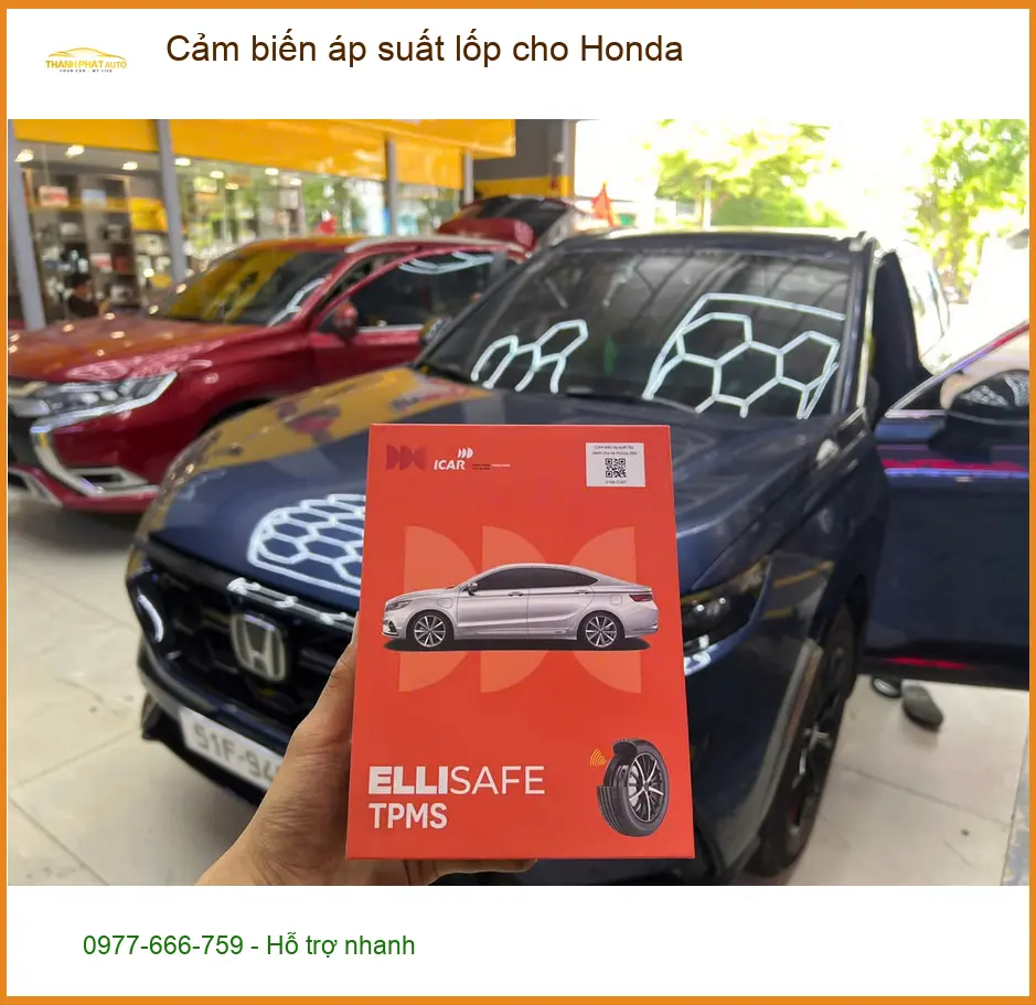 Chú Minh lắp cảm biến áp suất lốp cho Honda Civic tại Quận 11 để yên tâm lái xe. ảnh thực tế 2