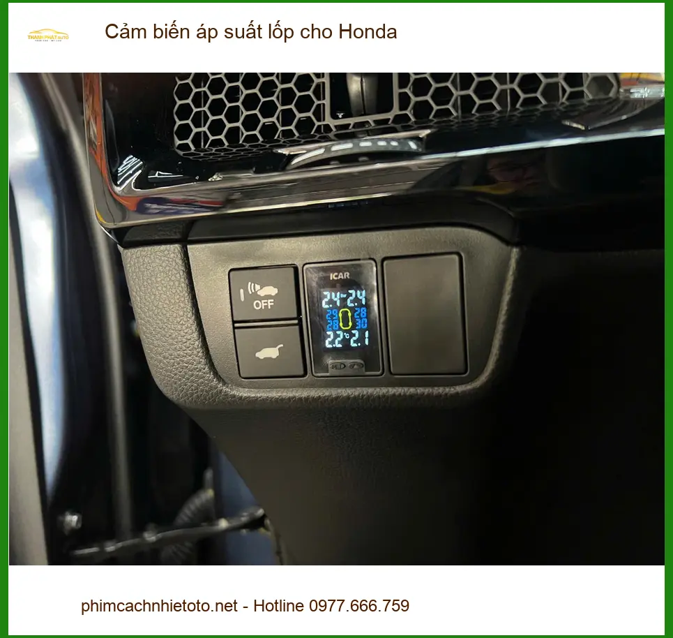 Chị Thanh Vân lắp cảm biến áp suất lốp Honda City chính hãng Gò Vấp ảnh thực tế 2
