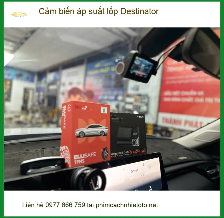 Chú Tùng lắp cảm biến áp suất lốp Destinator cho Outlander tại Hóc Môn ảnh thực tế 3