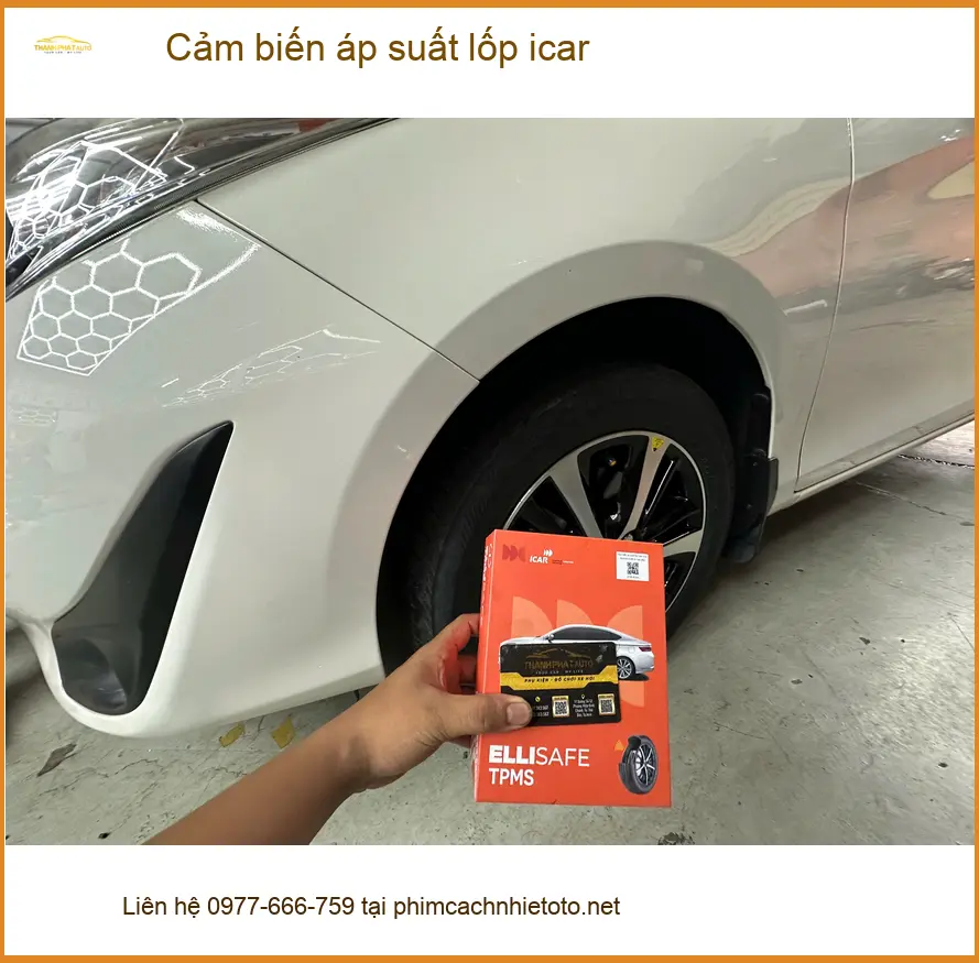 Anh Long lắp cảm biến áp suất lốp iCar cho Mitsubishi Xpander ở Hóc Môn ảnh thực tế 3