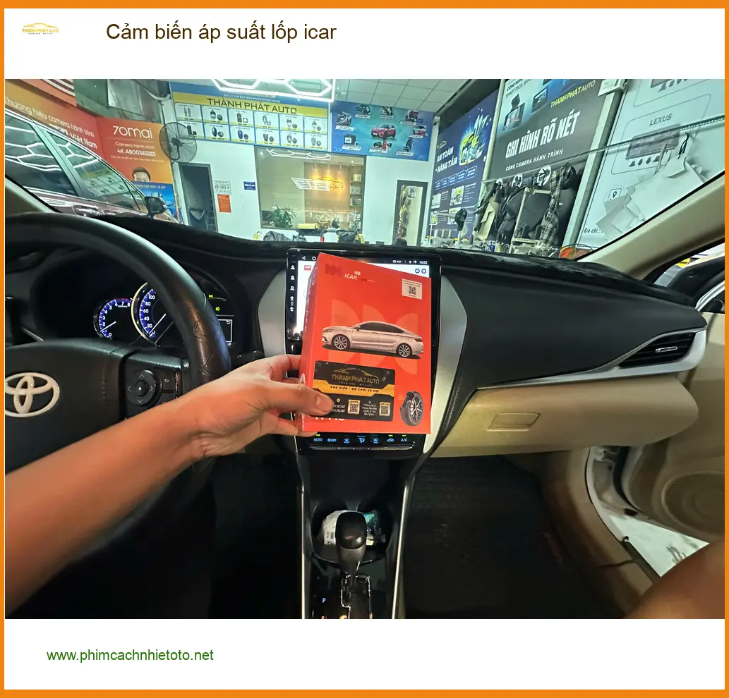 Anh Long lắp cảm biến áp suất lốp iCar cho Mitsubishi Xpander ở Hóc Môn ảnh thực tế 4