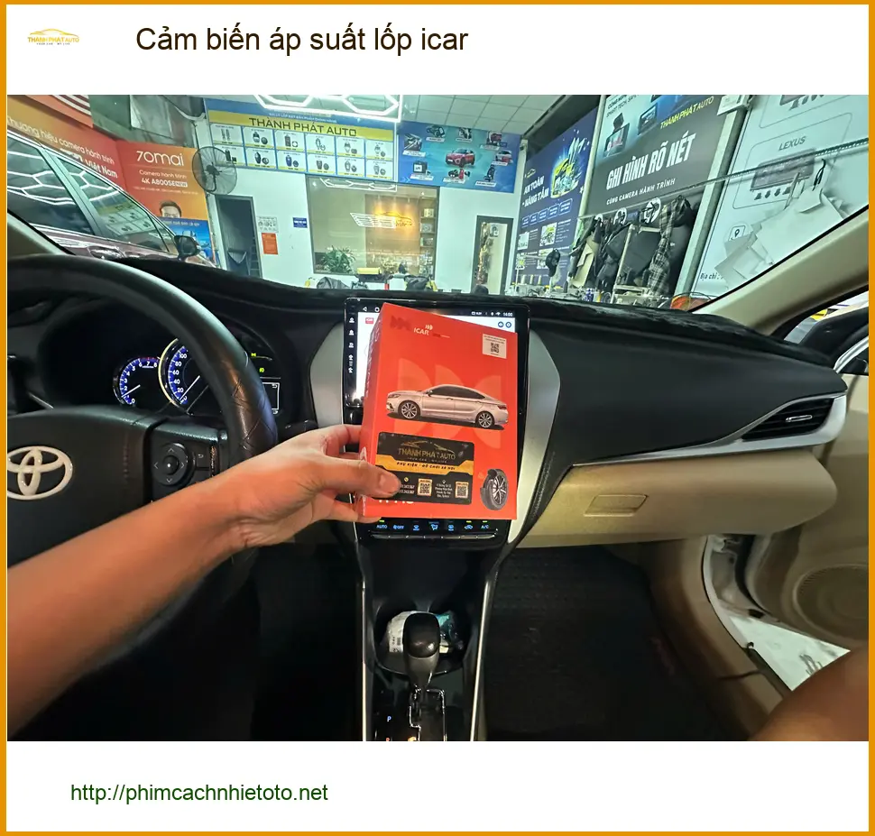 Anh Tấn lắp cảm biến áp suất lốp ICAR cho Kia K3 tại Quận 2 tránh sự cố cao tốc ảnh thực tế 2