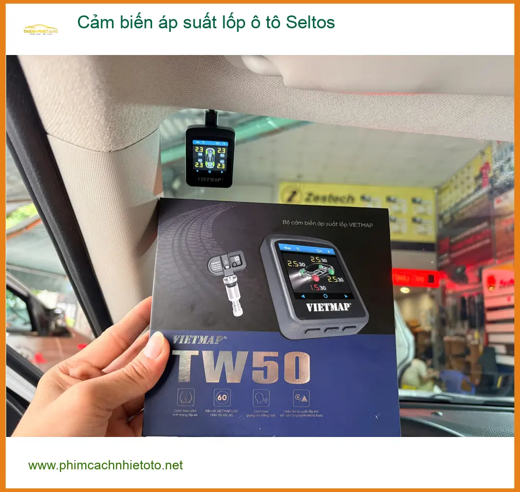 Anh Minh lắp cảm biến áp suất lốp Seltos tại Quận 12, an toàn trên mọi nẻo đường ảnh thực tế 3