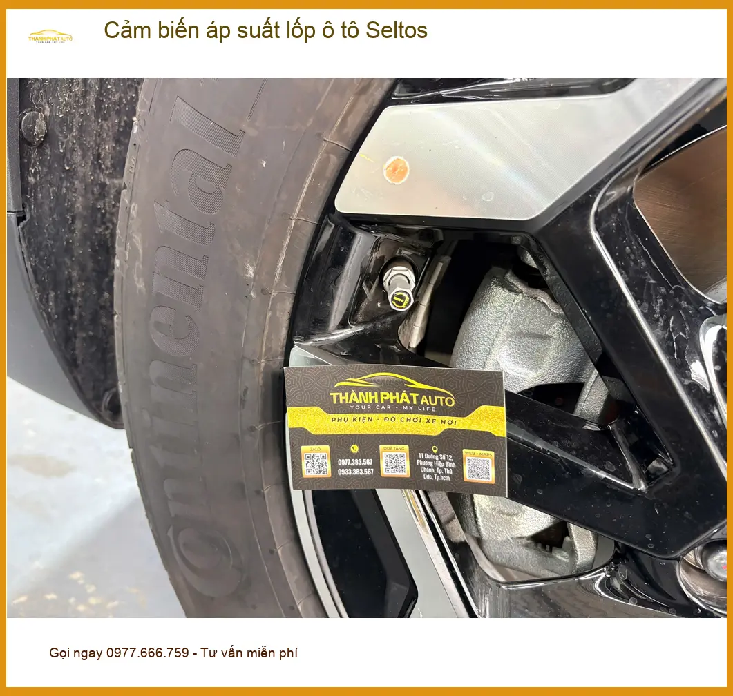 Anh Tấn lắp cảm biến áp suất lốp ô tô Seltos tại Củ Chi để an tâm hơn ảnh thực tế 2
