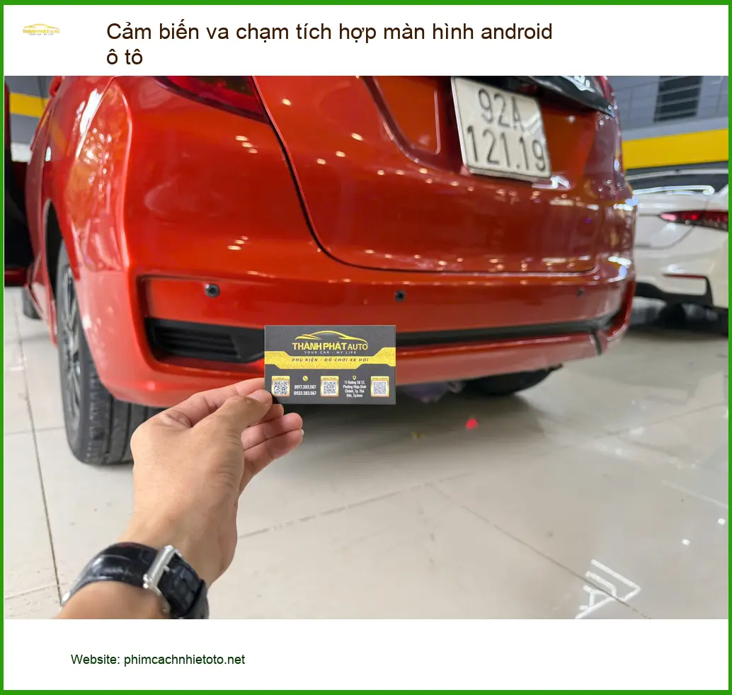 Anh Hưng lắp Cảm biến va chạm tích hợp màn hình Android ô tô tại Quận 11 ảnh thực tế 2