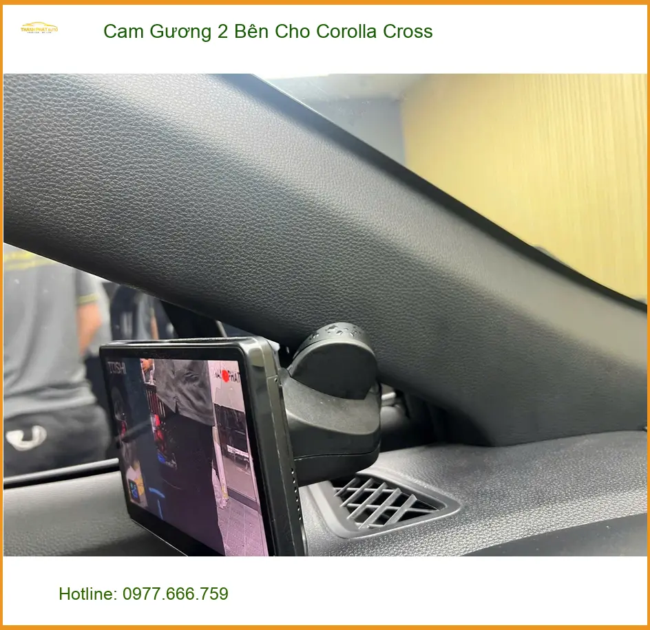 Anh Tùng lắp Cam Gương 2 Bên cho Toyota Corolla Cross tại Quận 3 lái xe an toàn ảnh thực tế 3