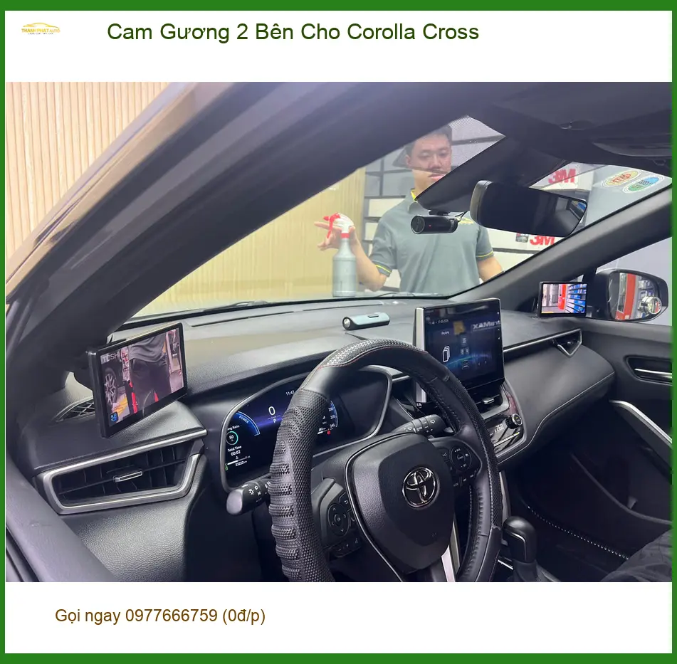 Anh Tùng lắp Cam Gương 2 Bên cho Toyota Corolla Cross tại Quận 3 lái xe an toàn ảnh thực tế 4