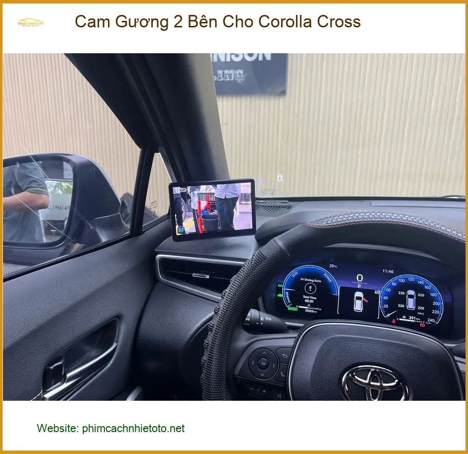 Anh Thiên lắp Cam Gương 2 Bên Corolla Cross ở Hóc Môn cho tầm nhìn rõ