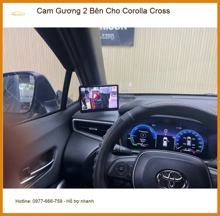 Anh Minh lắp Cam Gương 2 Bên cho Corolla Cross tại Quận Tân Phú, dễ đỗ xe hơn ảnh thực tế 2