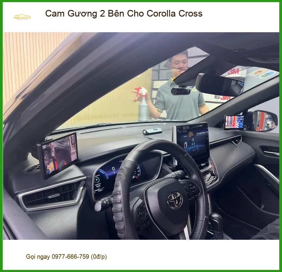 Anh Minh lắp Cam Gương 2 Bên cho Corolla Cross tại Quận Tân Phú, dễ đỗ xe hơn ảnh thực tế 4