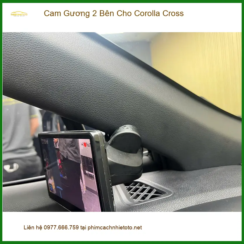 Anh Duy lắp cam gương 2 bên cho Corolla Cross tại Quận 1 để quan sát tốt hơn ảnh thực tế 3
