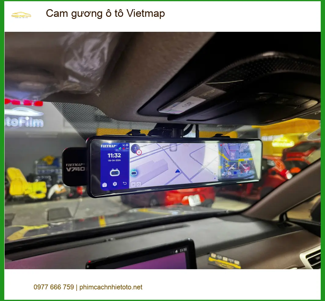 Cam gương ô tô Vietmap Quận Bình Thạnh: Anh Thiện lắp cho Kia Sorento ảnh thực tế 2
