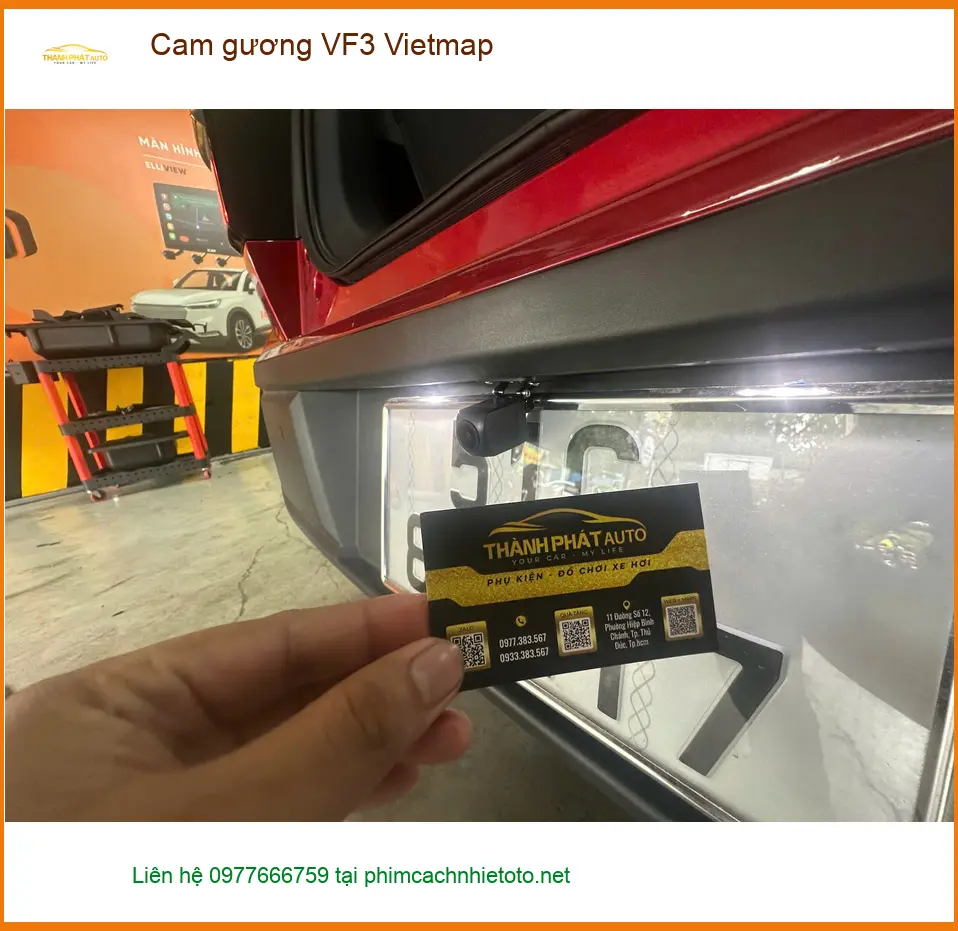 Anh Minh lắp cam gương Vietmap cho VinFast VF3 tại Quận 9 an tâm hơn ảnh thực tế 2