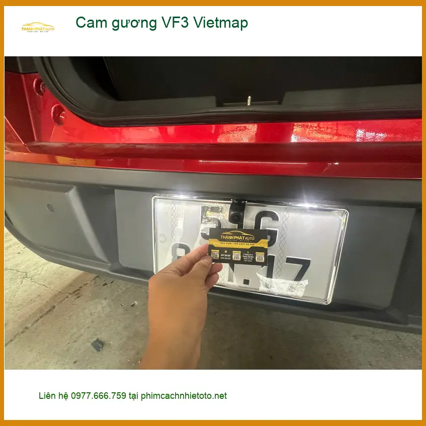 Anh Minh lắp cam gương Vietmap cho VinFast VF3 tại Quận 9 an tâm hơn ảnh thực tế 3