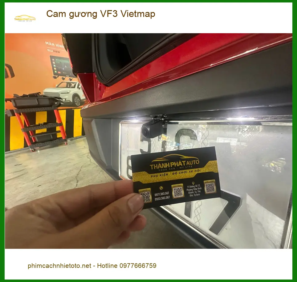 Anh Khang lắp cam gương Vietmap cho VinFast VF3 tại Bình Tân, ghi hình sắc nét ảnh thực tế 2