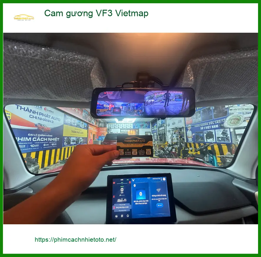 Anh Khang lắp cam gương Vietmap cho VinFast VF3 tại Bình Tân, ghi hình sắc nét ảnh thực tế 4