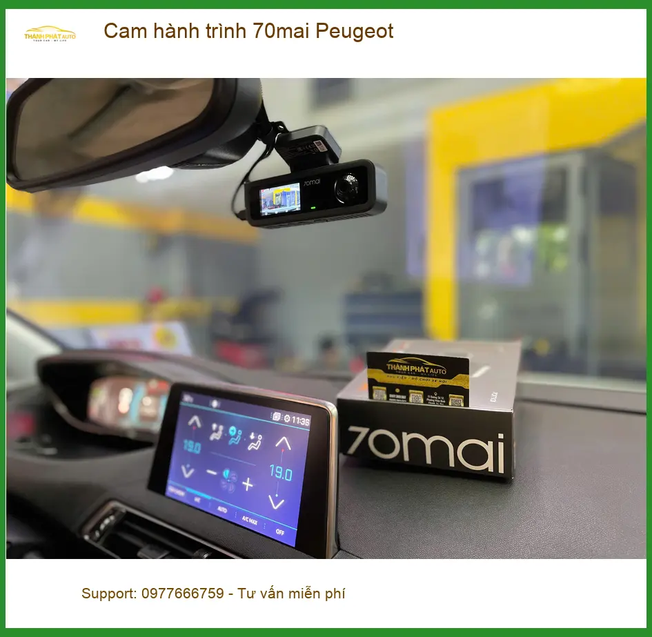 Anh Phước gắn cam hành trình 70mai Peugeot tại Quận Thủ Đức để tăng cường an toàn