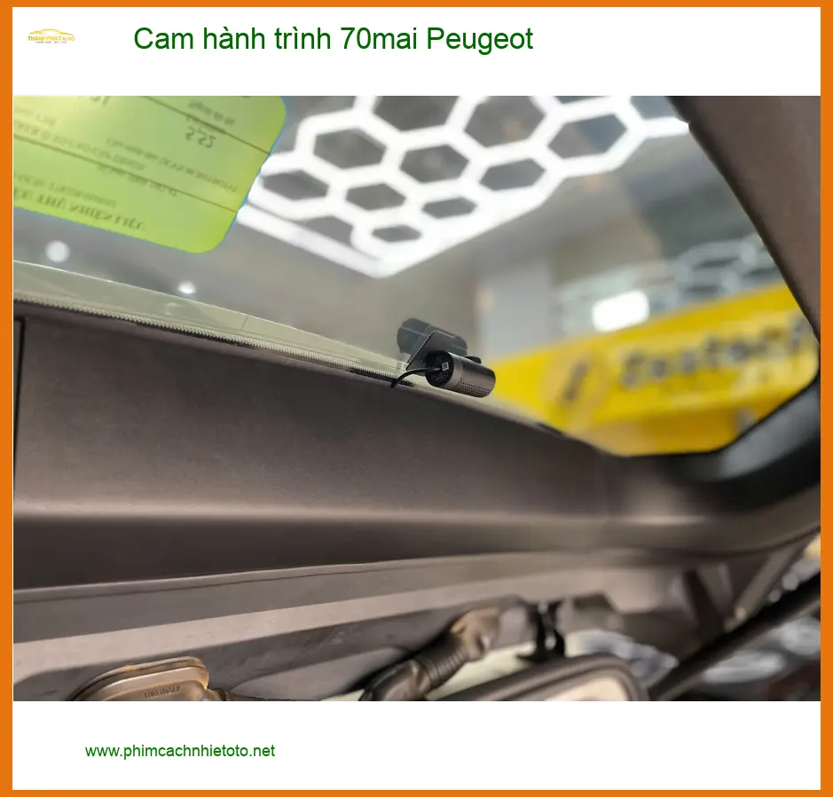 Anh Mạnh lắp cam hành trình 70mai cho Peugeot tại Quận 3 để an tâm khi lái xe ảnh thực tế 5