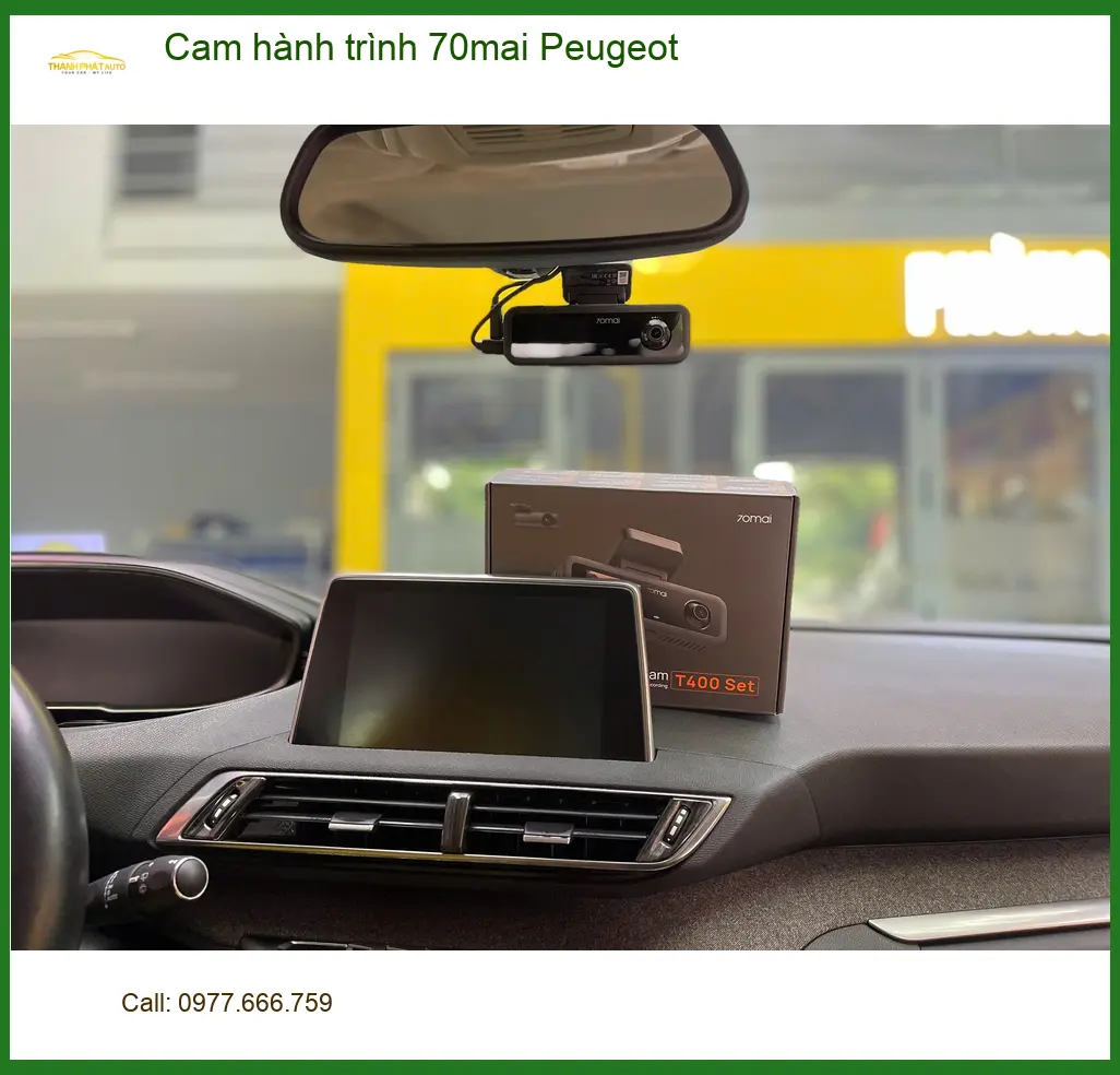 Anh Hưng lắp cam hành trình 70mai cho Peugeot 5008 ở Quận 9 để an tâm lái xe