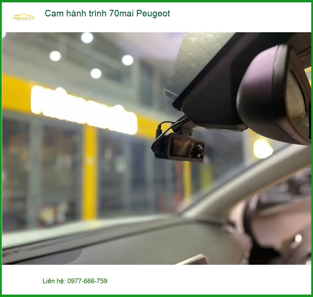Anh Hưng lắp cam hành trình 70mai cho Peugeot 5008 ở Quận 9 để an tâm lái xe ảnh thực tế 2
