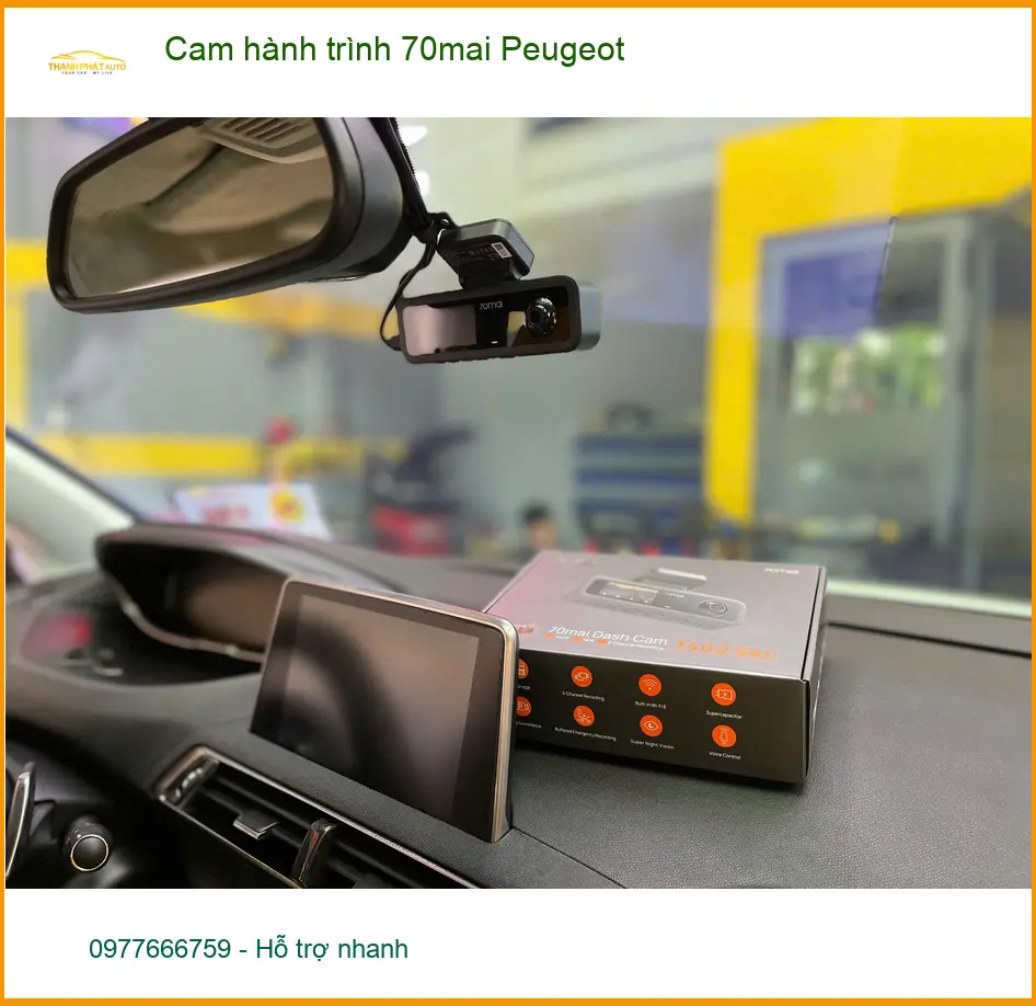 Anh Hưng lắp cam hành trình 70mai cho Peugeot 5008 ở Quận 9 để an tâm lái xe ảnh thực tế 4