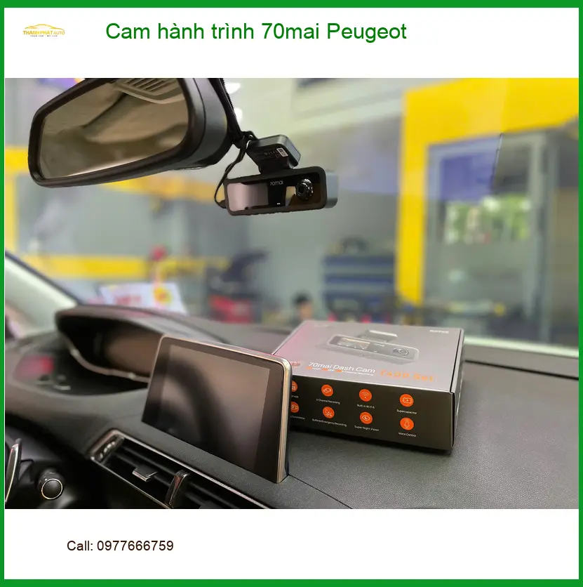 Anh Quân lắp cam hành trình 70mai cho Peugeot 5008 tại Quận 4 để yên tâm lái xe đường dài ảnh thực tế 4