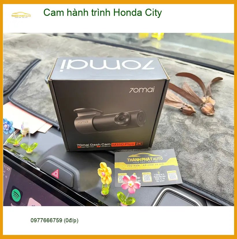 Anh Tấn lắp cam hành trình Honda City tại Quận 12 để ghi lại hành trình an toàn ảnh thực tế 4