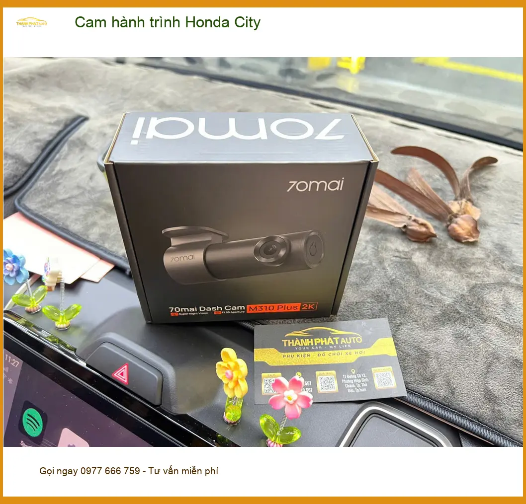 Anh Khôi lắp cam hành trình Honda City tại Thủ Đức ghi lại hành trình