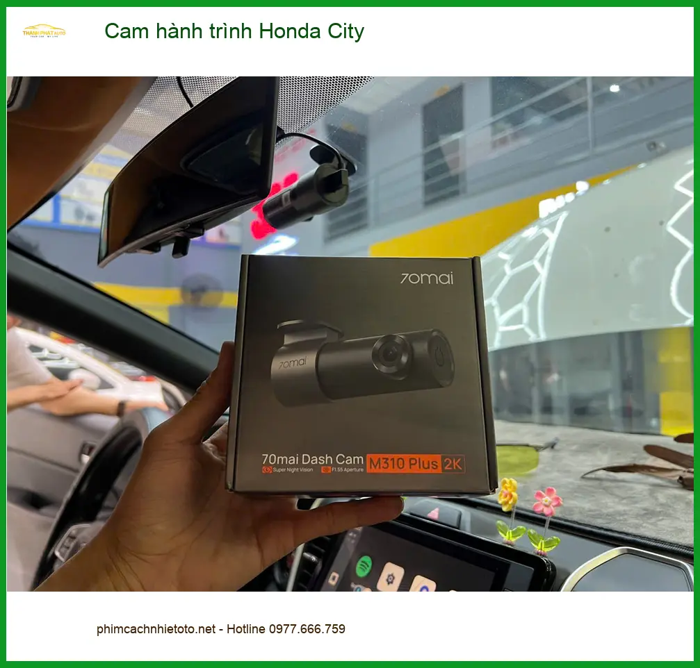 Anh Khôi lắp cam hành trình Honda City tại Thủ Đức ghi lại hành trình ảnh thực tế 2