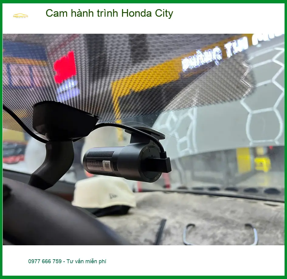 Chị Mai Anh lắp cam hành trình cho Honda City tại Tân Phú để yên tâm lái xe ảnh thực tế 4
