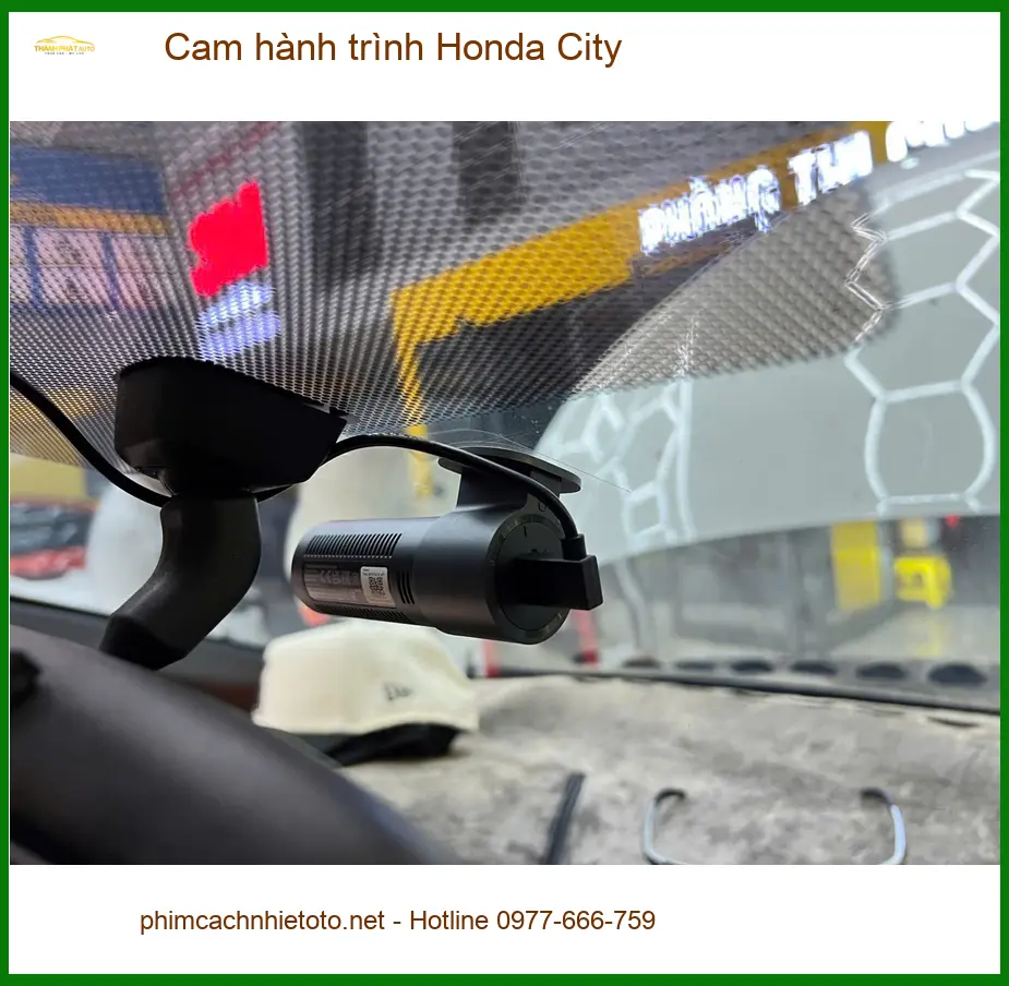 Anh Nhật Minh lắp cam hành trình Honda City tại Bình Chánh để an tâm lái xe ảnh thực tế 2