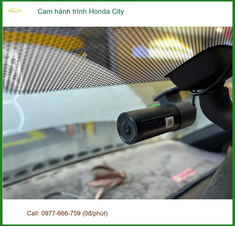 Anh Nhật Minh lắp cam hành trình Honda City tại Bình Chánh để an tâm lái xe ảnh thực tế 3
