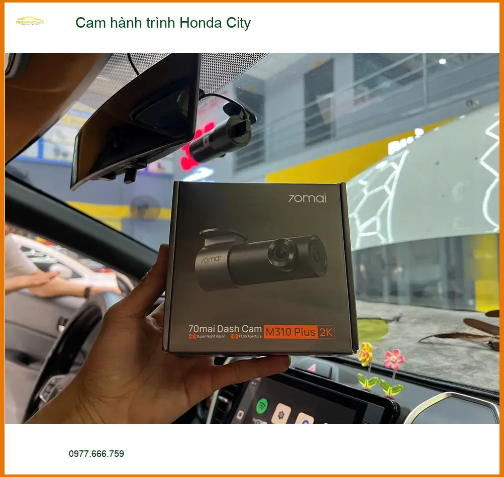Anh Nhật Minh lắp cam hành trình Honda City tại Bình Chánh để an tâm lái xe ảnh thực tế 4