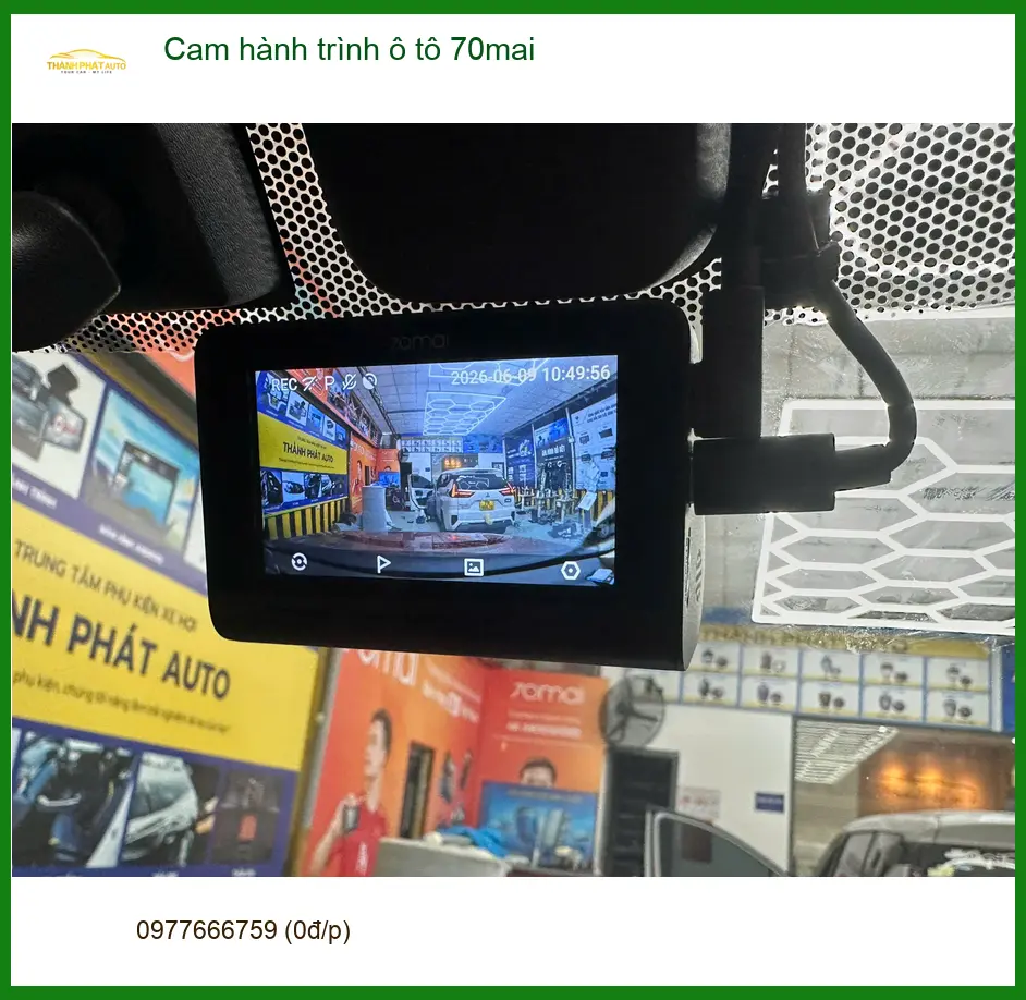 Anh Trường gắn cam hành trình ô tô 70mai cho Toyota Vios ở Hóc Môn ảnh thực tế 5