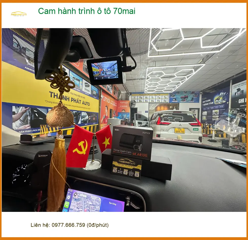 Chú Bình lắp Cam hành trình ô tô 70mai cho Kia Carnival tại Quận 12 để an toàn hơn ảnh thực tế 2