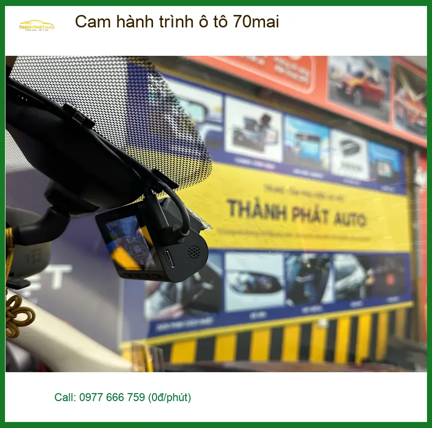 Chị Linh gắn cam hành trình 70mai cho ô tô tại Quận Thủ Đức để an tâm ảnh thực tế 3