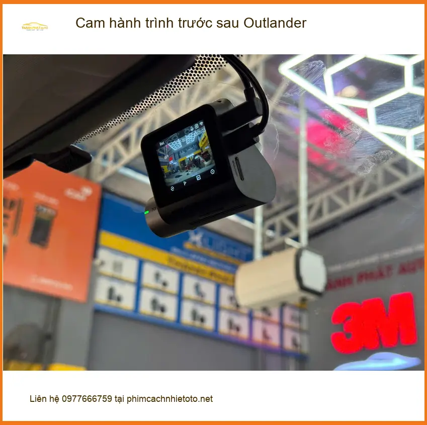 Anh Đạt gắn cam hành trình trước sau Outlander Hóc Môn trước chuyến đi xa ảnh thực tế 3
