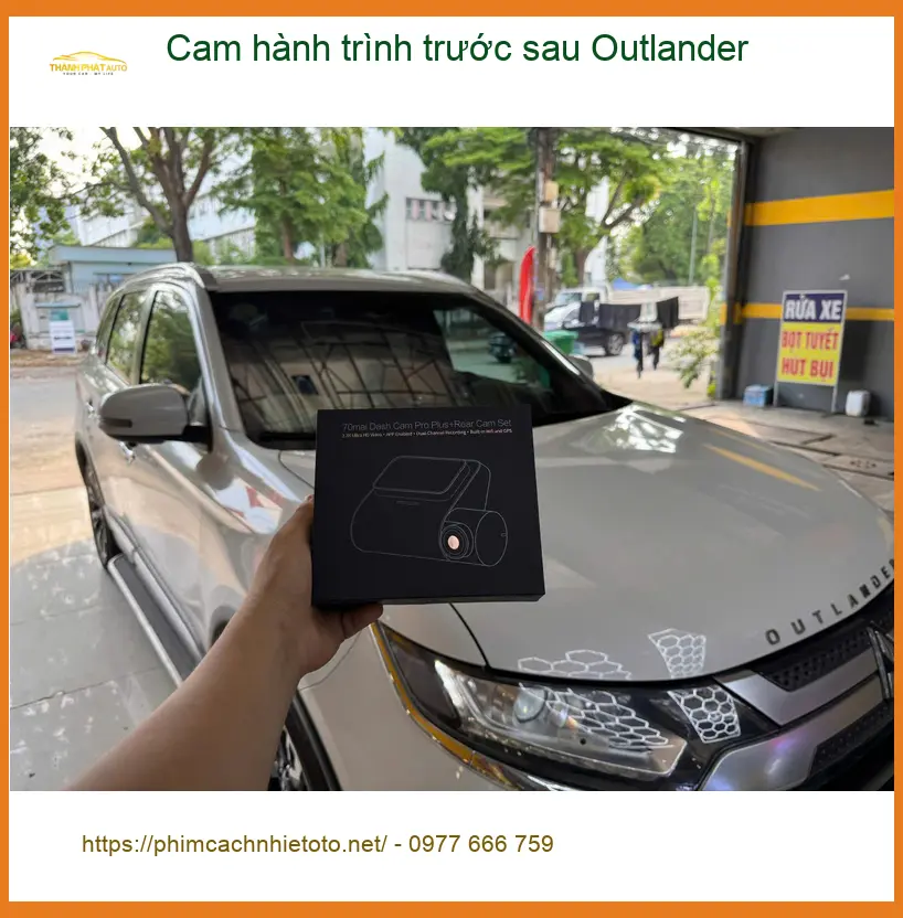 Anh Duy lắp cam hành trình trước sau Outlander để có bằng chứng khi va chạm trên đường tại Quận 9