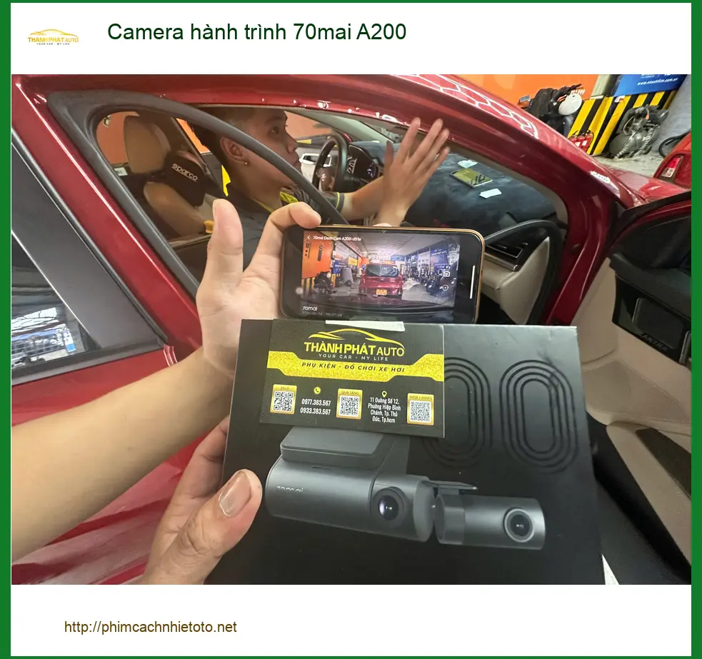 Anh Minh lắp Camera hành trình 70mai A200 cho Honda HR-V tại Cần Giờ ảnh thực tế 2