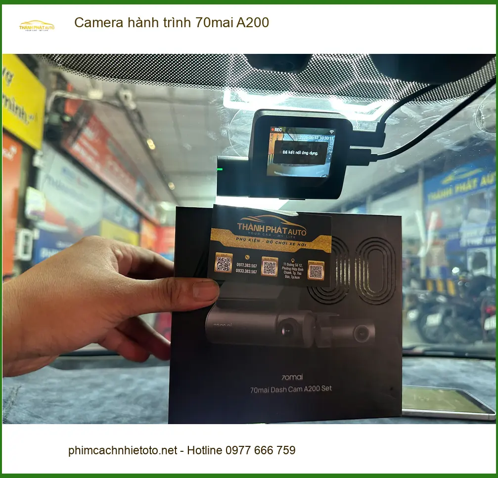 Anh Minh lắp Camera hành trình 70mai A200 cho Honda HR-V tại Cần Giờ ảnh thực tế 3