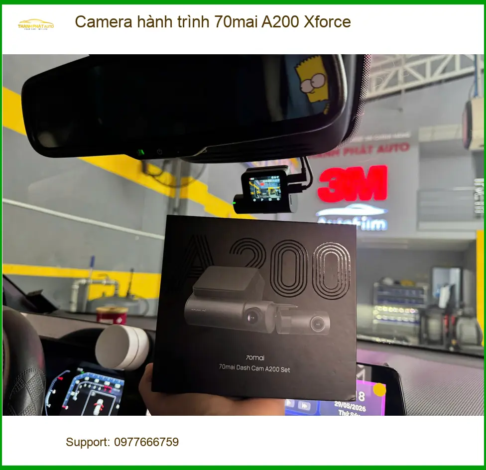 Anh Nam lắp Camera hành trình 70mai A200 Xforce cho Hyundai Accent ở Thủ Đức