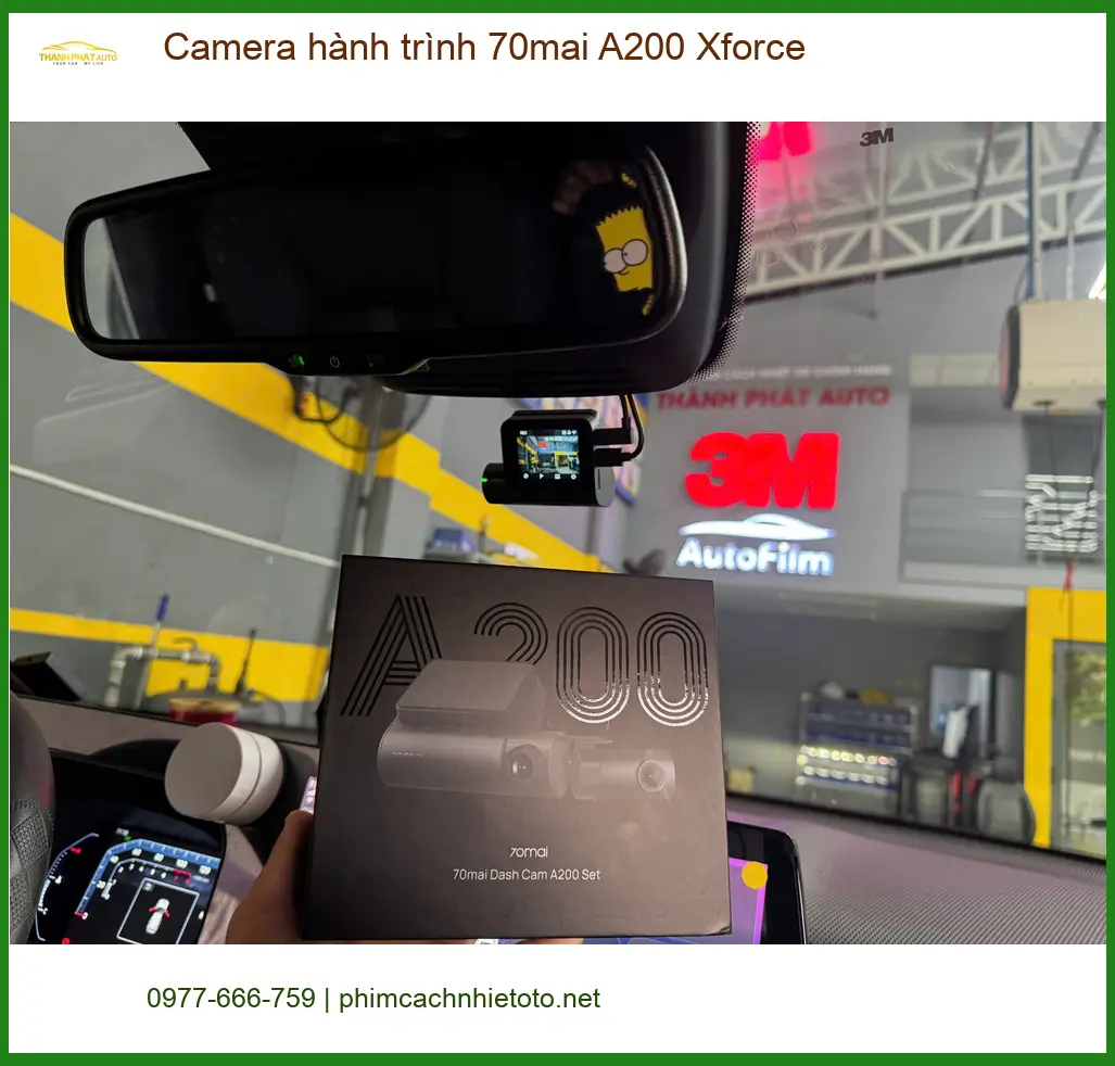 Anh Nam lắp Camera hành trình 70mai A200 Xforce cho Hyundai Accent ở Thủ Đức ảnh thực tế 2