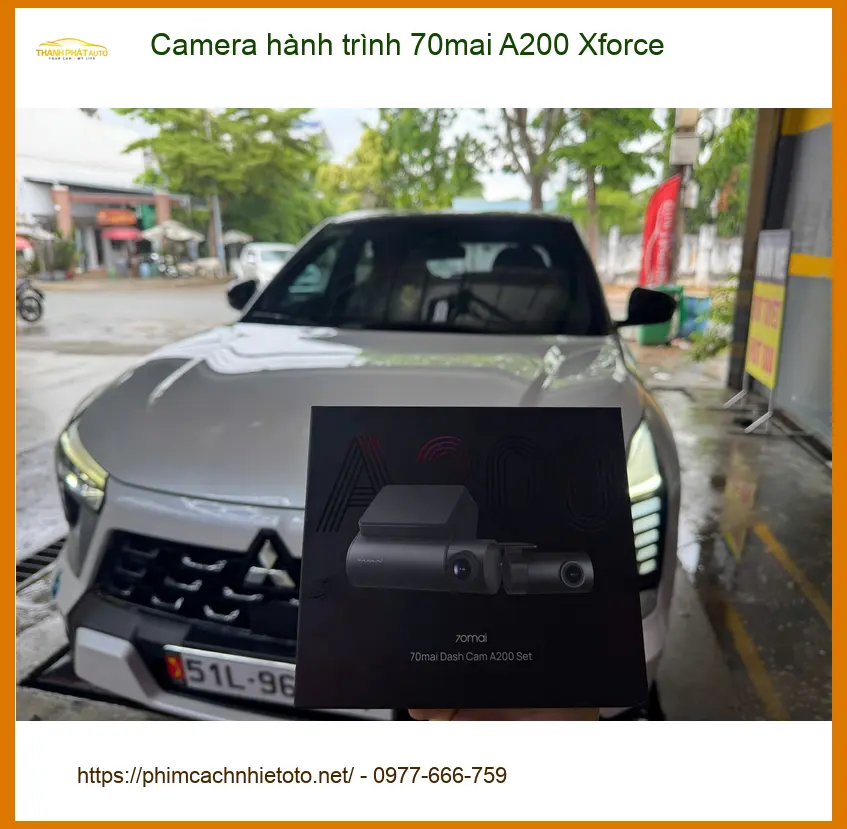 Anh Nam lắp Camera hành trình 70mai A200 Xforce cho Hyundai Accent ở Thủ Đức ảnh thực tế 4