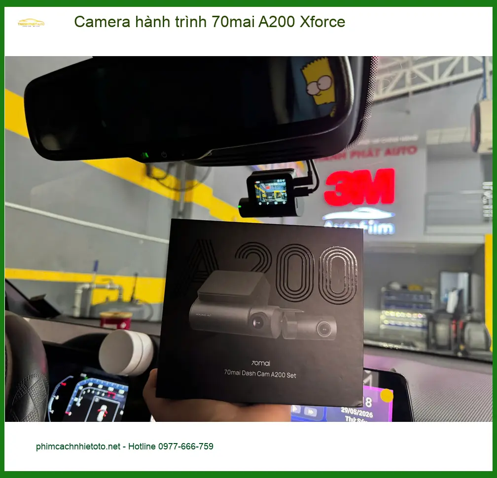 Chị Mai Anh lái Hyundai Creta lắp Camera hành trình 70mai A200 Xforce tại Bình Thạnh